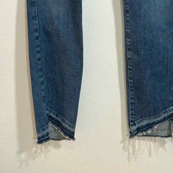 PAIGE VERDUGO ANKLE deconstructed hem MidRise straight skinny size 31 Stretch - Picture 5 of 9